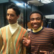Pictured: Danny Pudi and Donald Glover as Abed and Troy